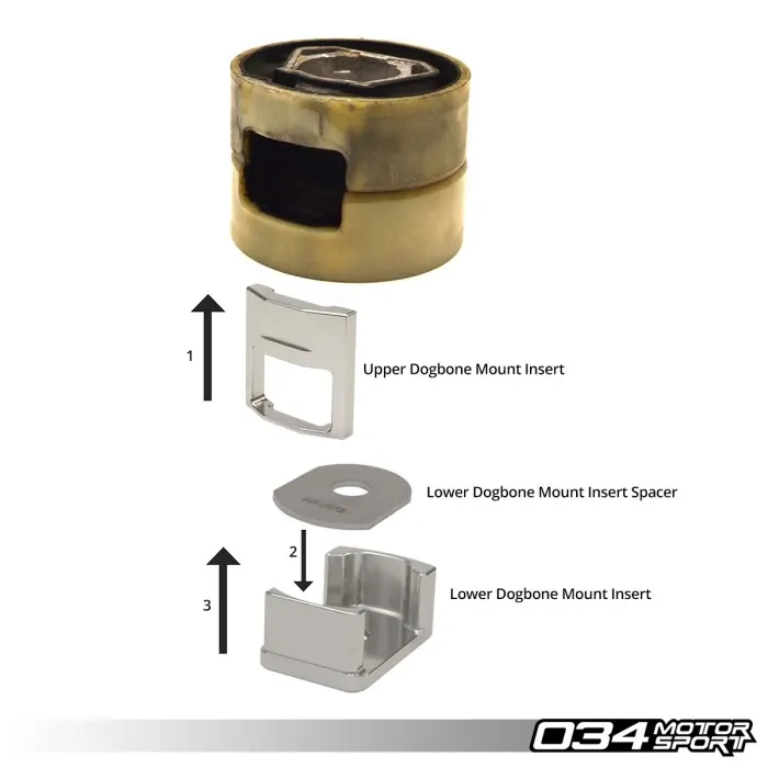 034 Motorsport - Upper Dogbone Mount Insert - Audi A3 / S3 8P / TT / TTS / TTRS 8J - Image 3